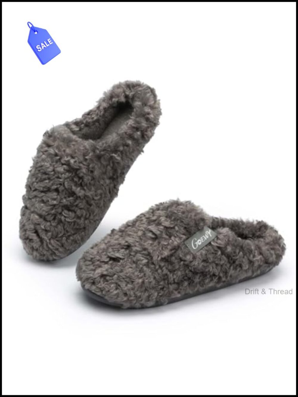 Fuzzy Plush Curly Faux Fur Memory Foam Slippers Cozy House Shoes